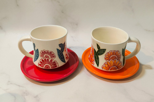 ساخته شده با سرامیک درجه یک، نقاشی با دست، مناسب نوشیدنی گرم و سرد